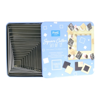 Square Cutters Set of 19